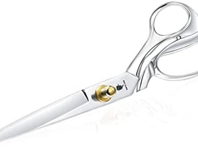 Seam cutting scissors